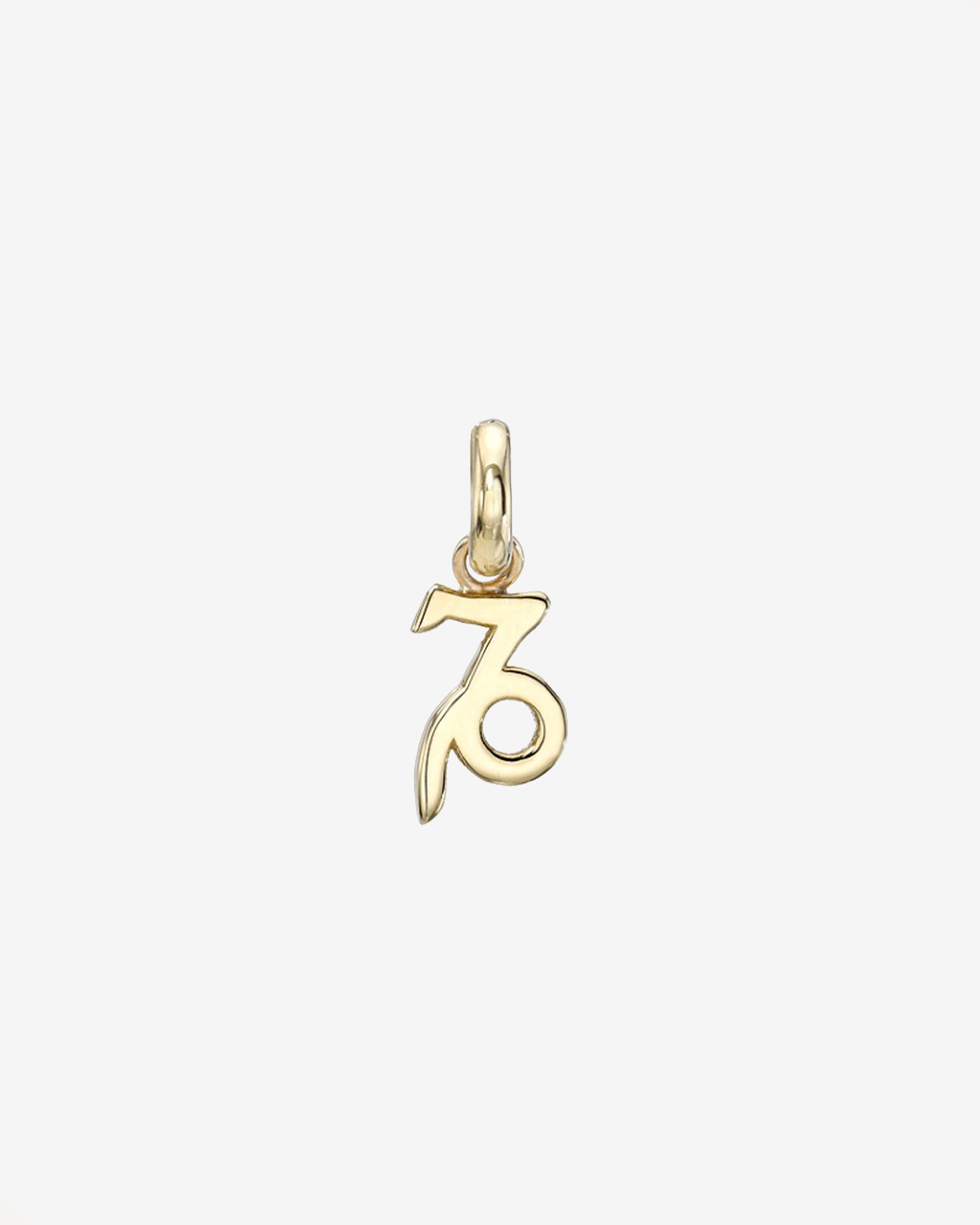 14k Gold Zodiac Pendant