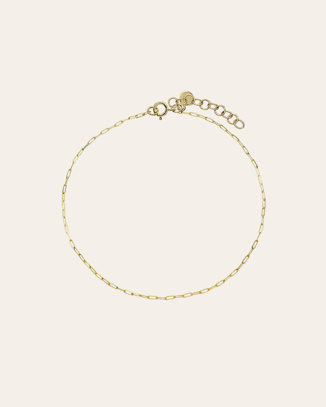14k Gold Baby Open Link Chain Bracelet