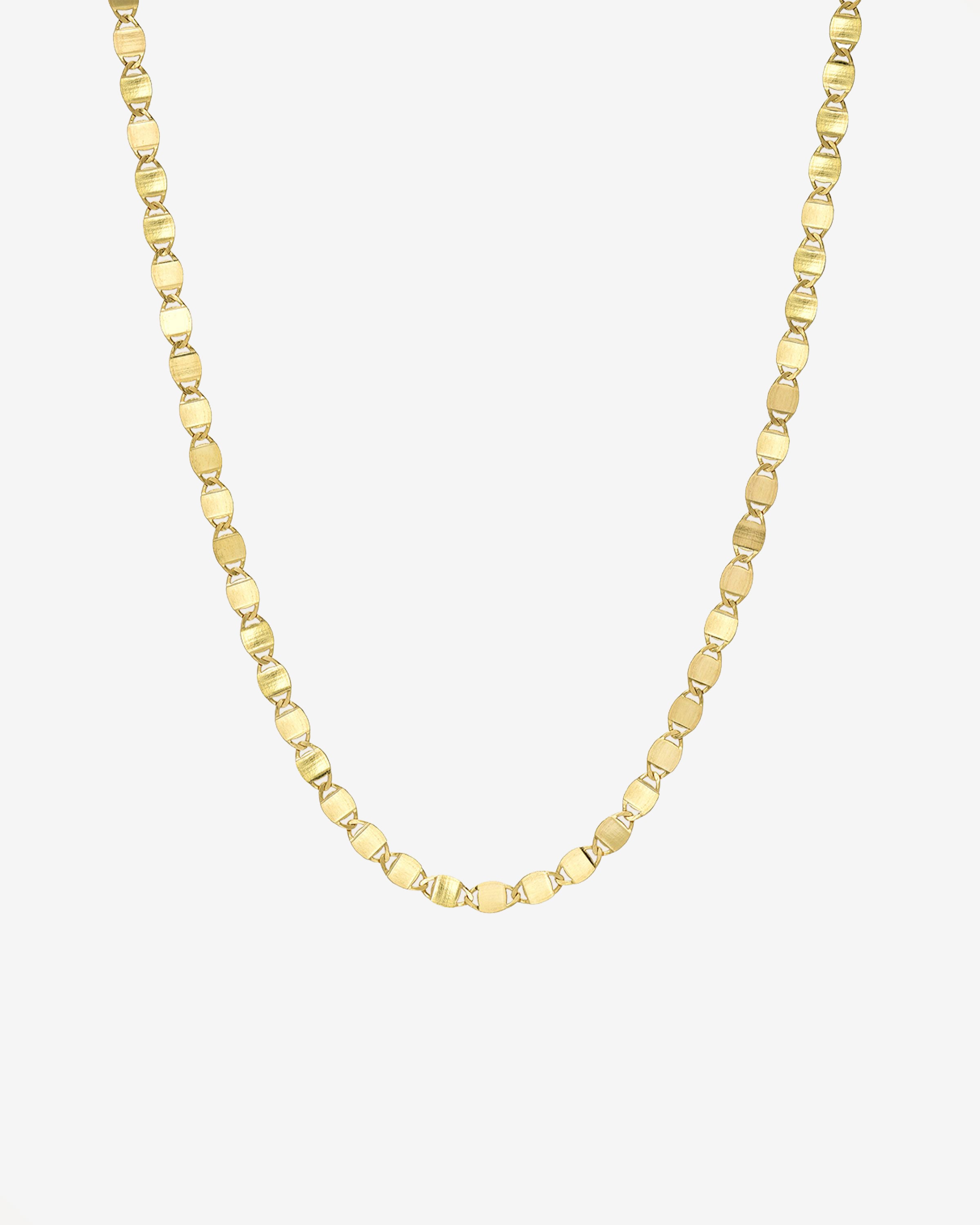 NEIGHBORHOOD ネイバーフッド GOLD PLAIN NECKLACE 14k Gold Mirror Chain Link Necklace