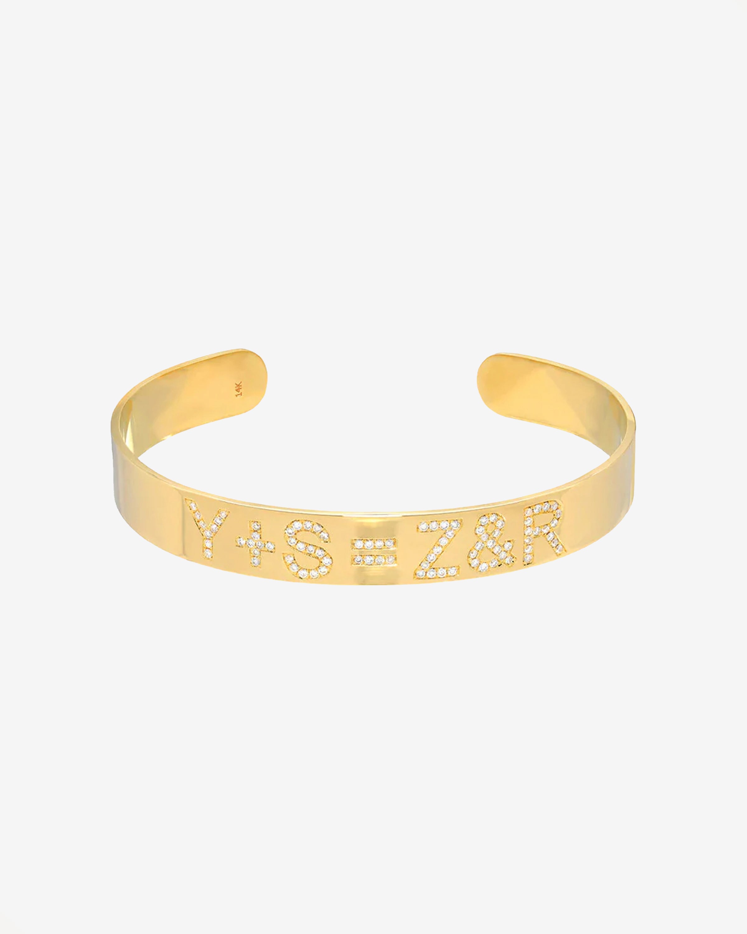 Diamond ID Cuff Bracelet