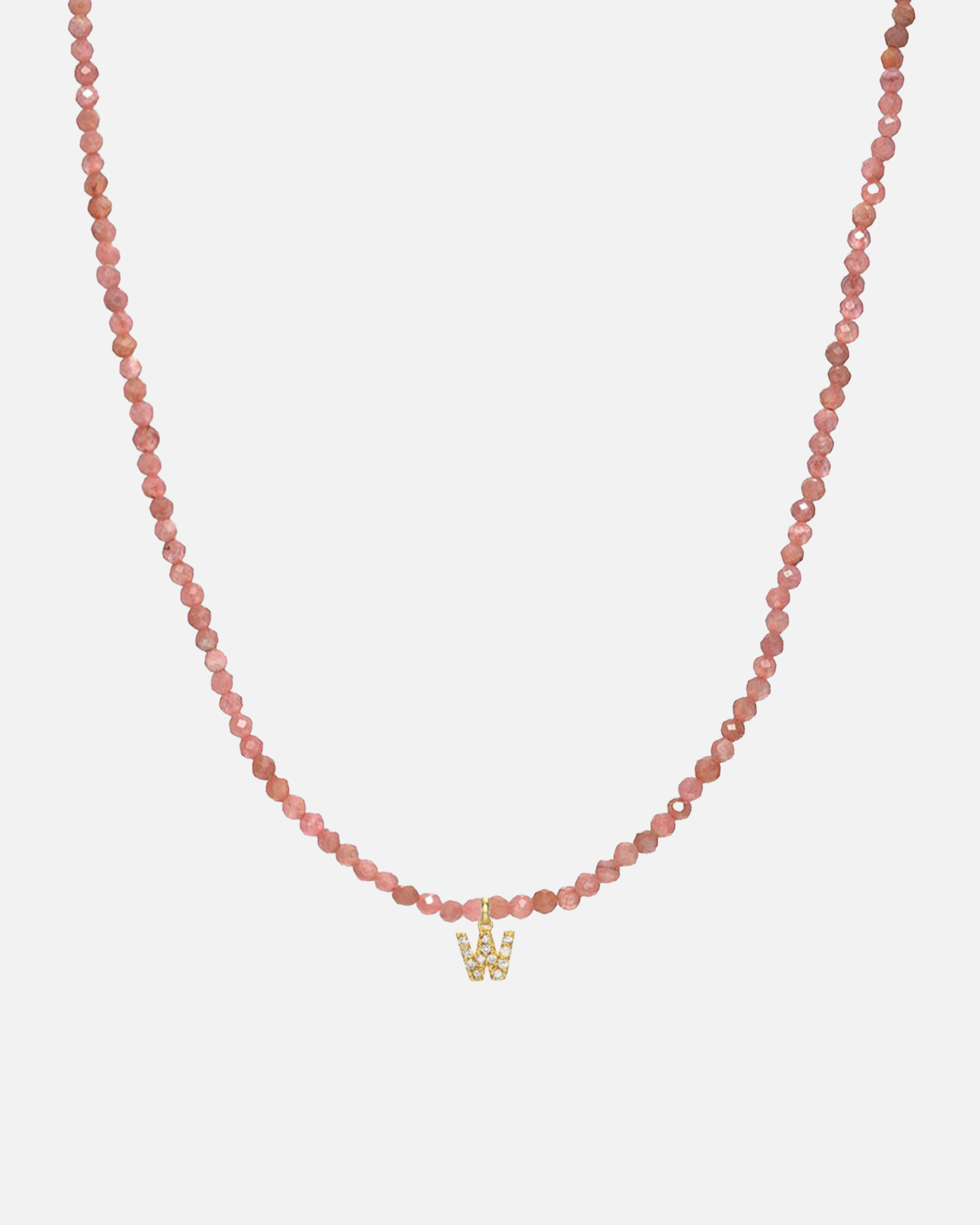 Pink Rhodochrosite Bead Necklace