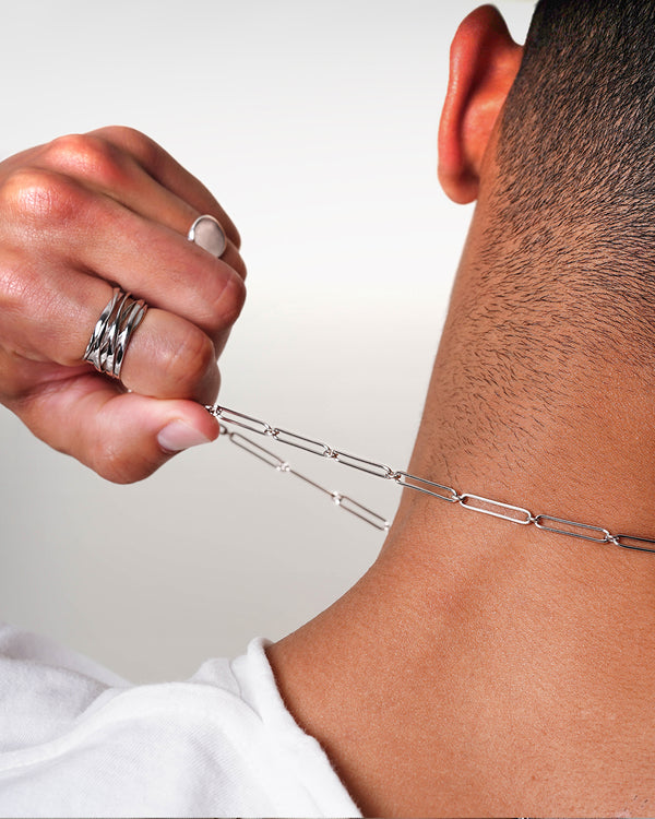 Large Segment Paper Clip Chain Zoe Lev Jewelry