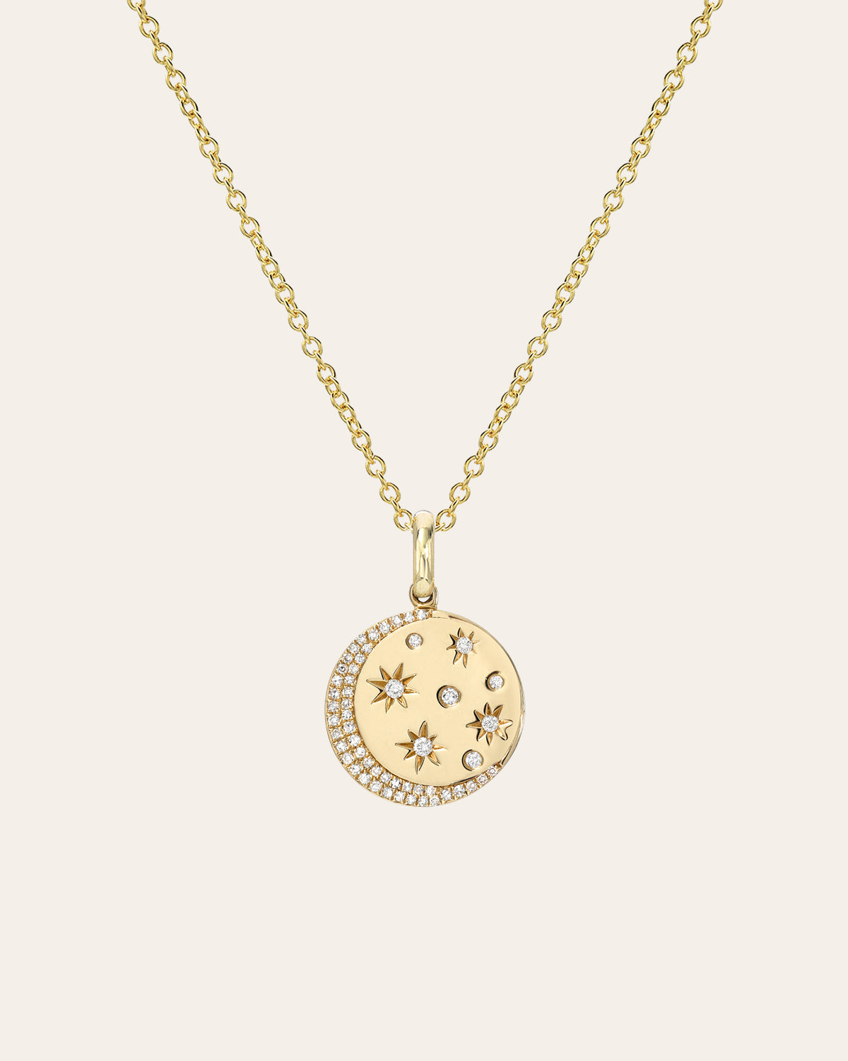 14K Diamond Celestial Necklace