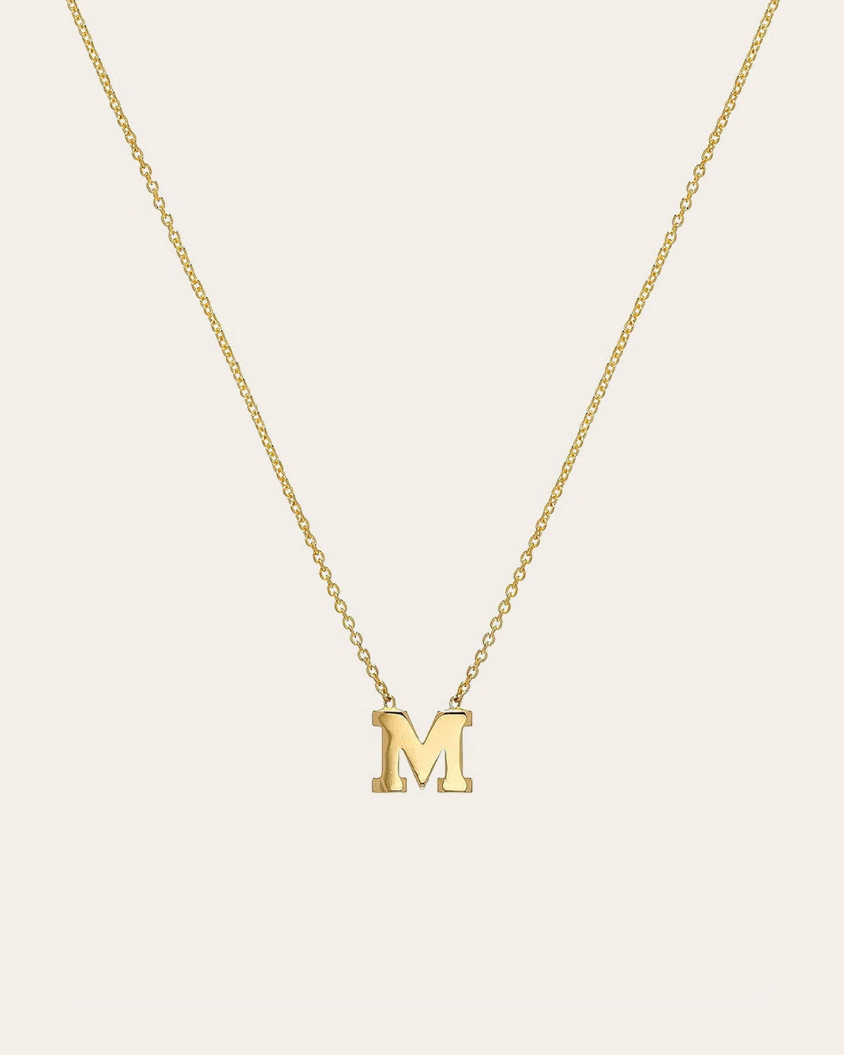 14k Gold Initial Necklace