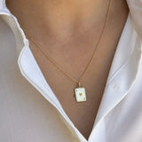 14k Gold Ace of Hearts Pendant Personalized Zoe Lev Jewelry