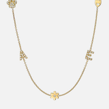 14K Gold Asymmetrical Charm Necklace