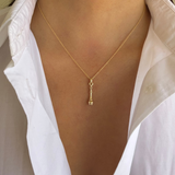 14K Gold Chess Queen Pendant Zoe Lev Jewelry