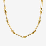 14K Gold Elongated Paper Clip Chain Necklace Chains Zoe Lev Jewelry