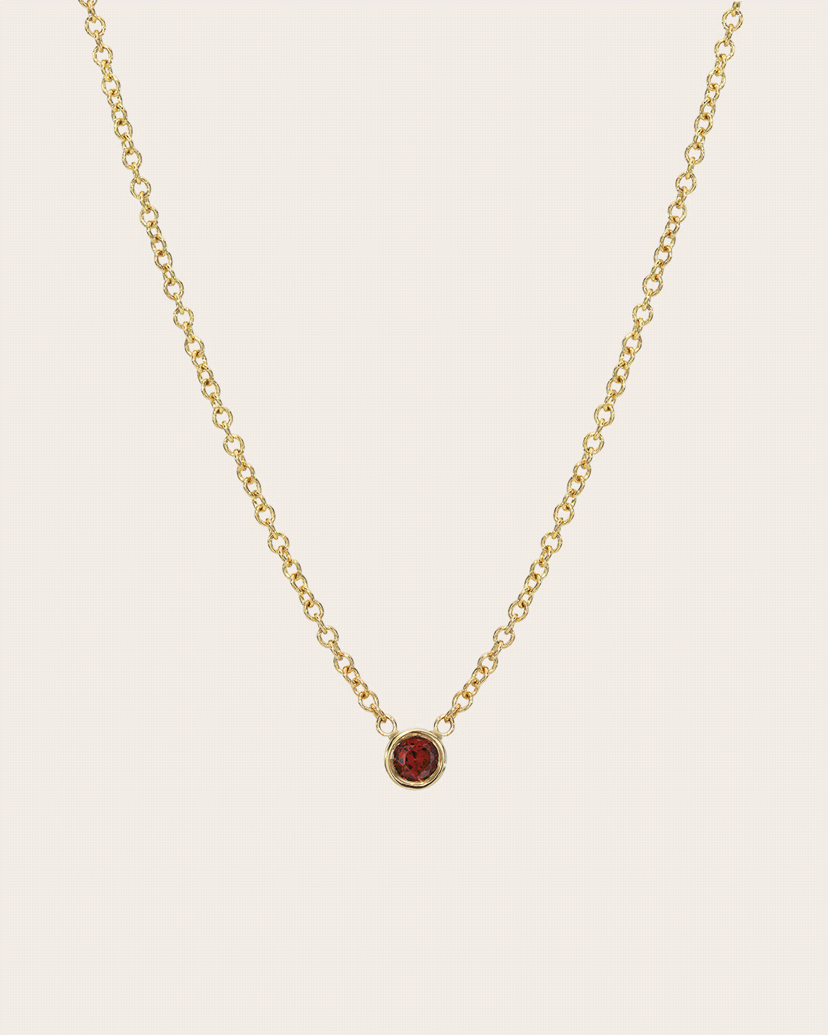Gold sales necklace birthstone