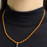 14K Paracord Necklace Personalized Zoe Lev Jewelry