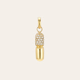 14k Diamond Pill Pendant Zoe Lev Jewelry