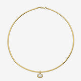 14k Gold Fluted East-West Collar