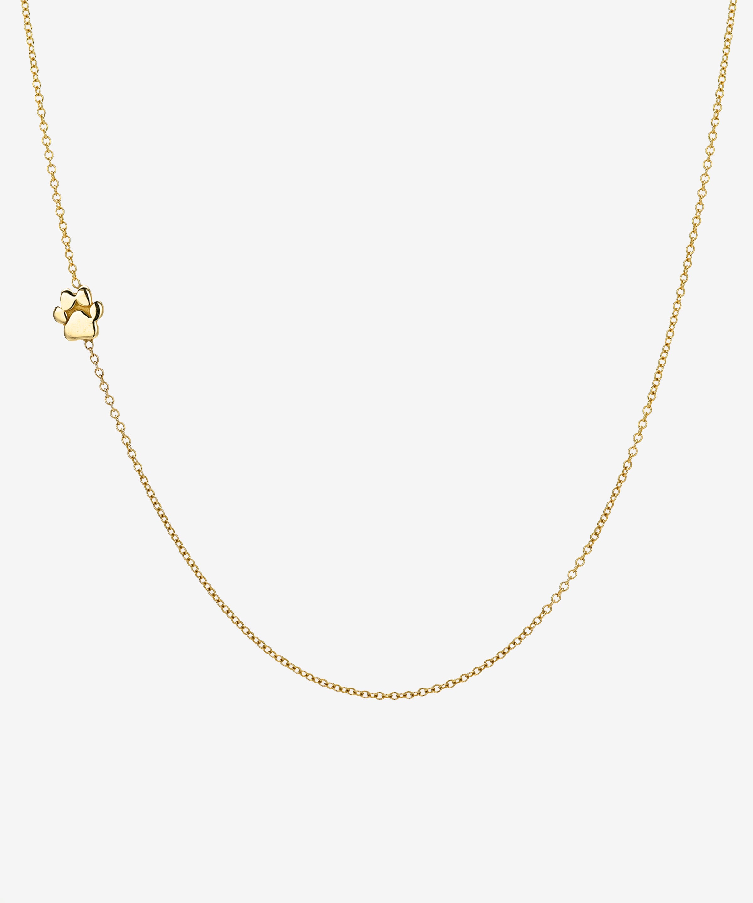 14K Gold Asymmetrical Paw Necklace Zoe Lev Jewelry