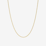 14k Gold Ball Chain Necklace Chains Zoe Lev Jewelry