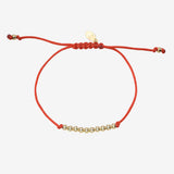 14K Gold Bead Row Fortune Bracelet Fortune Zoe Lev Jewelry