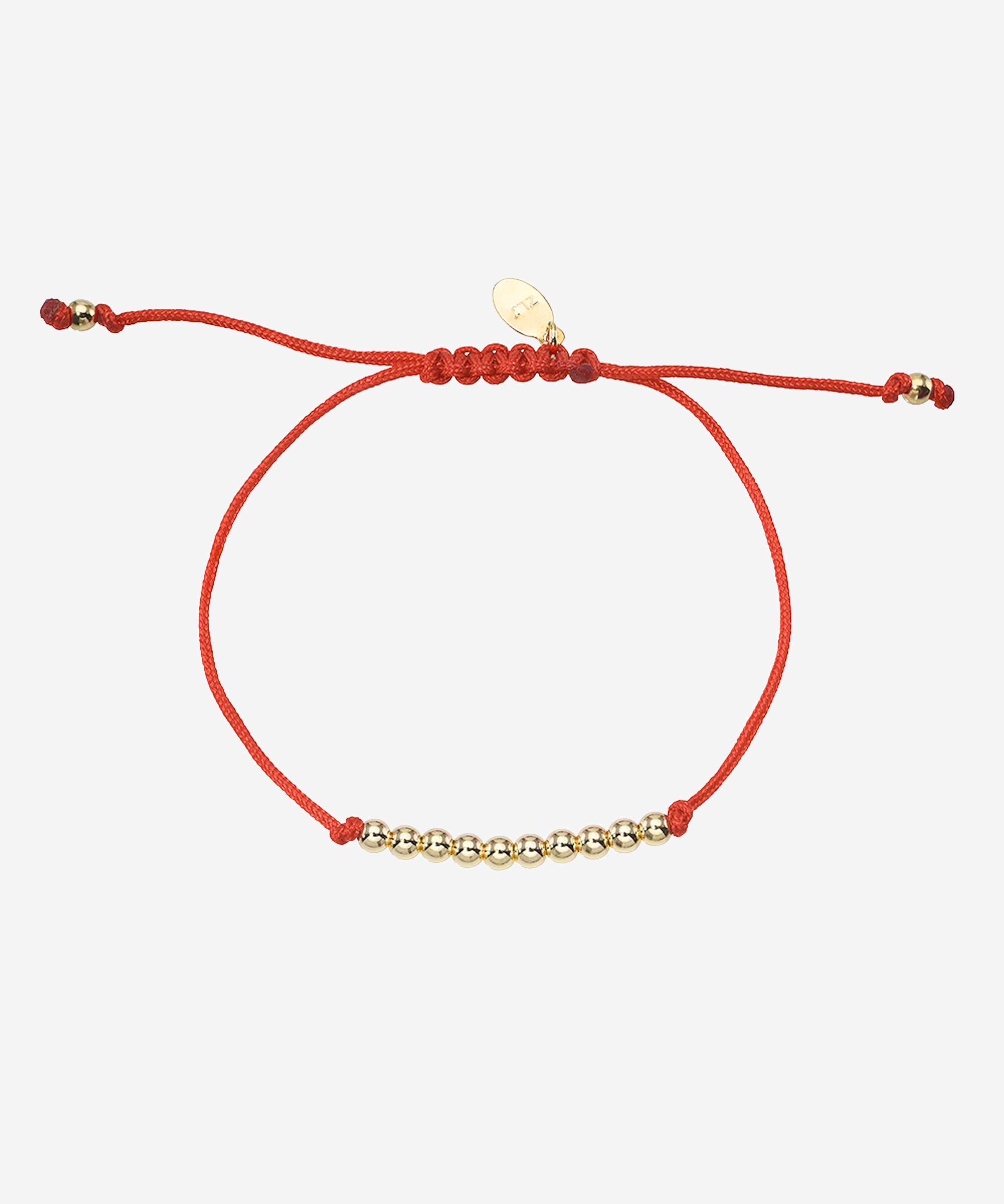 14K Gold Bead Row Fortune Bracelet Fortune Zoe Lev Jewelry