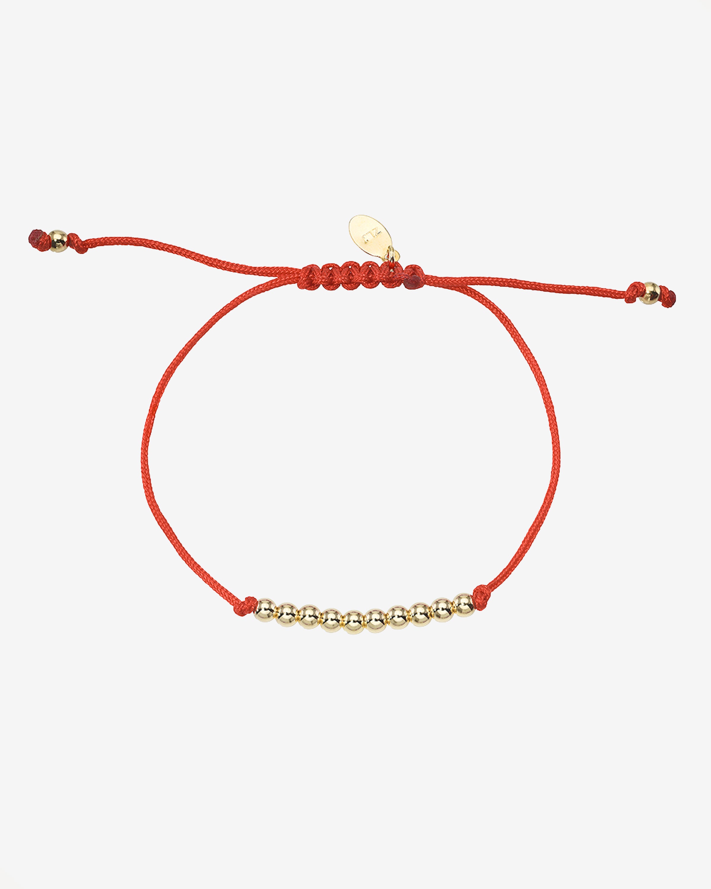 14K Gold Bead Row Fortune Bracelet Fortune Zoe Lev Jewelry