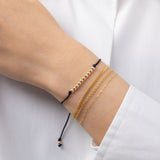 14K Gold Bead Row Fortune Bracelet Fortune Zoe Lev Jewelry