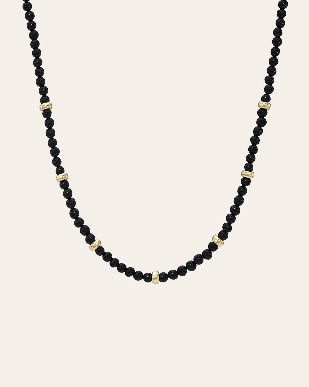 Black Onyx Rectangle Pendant Necklace – 「NOBRANDS」