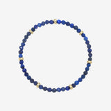 14K Gold Blue Lapis Segment Bead Bracelet Zoe Lev Jewelry