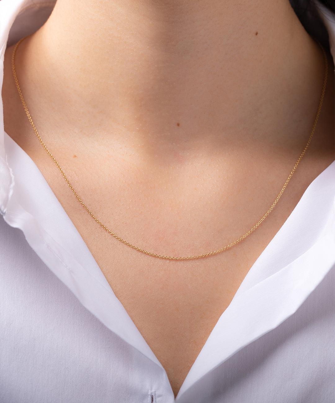 14k Gold Cable Link Chain Necklace Chains Zoe Lev Jewelry