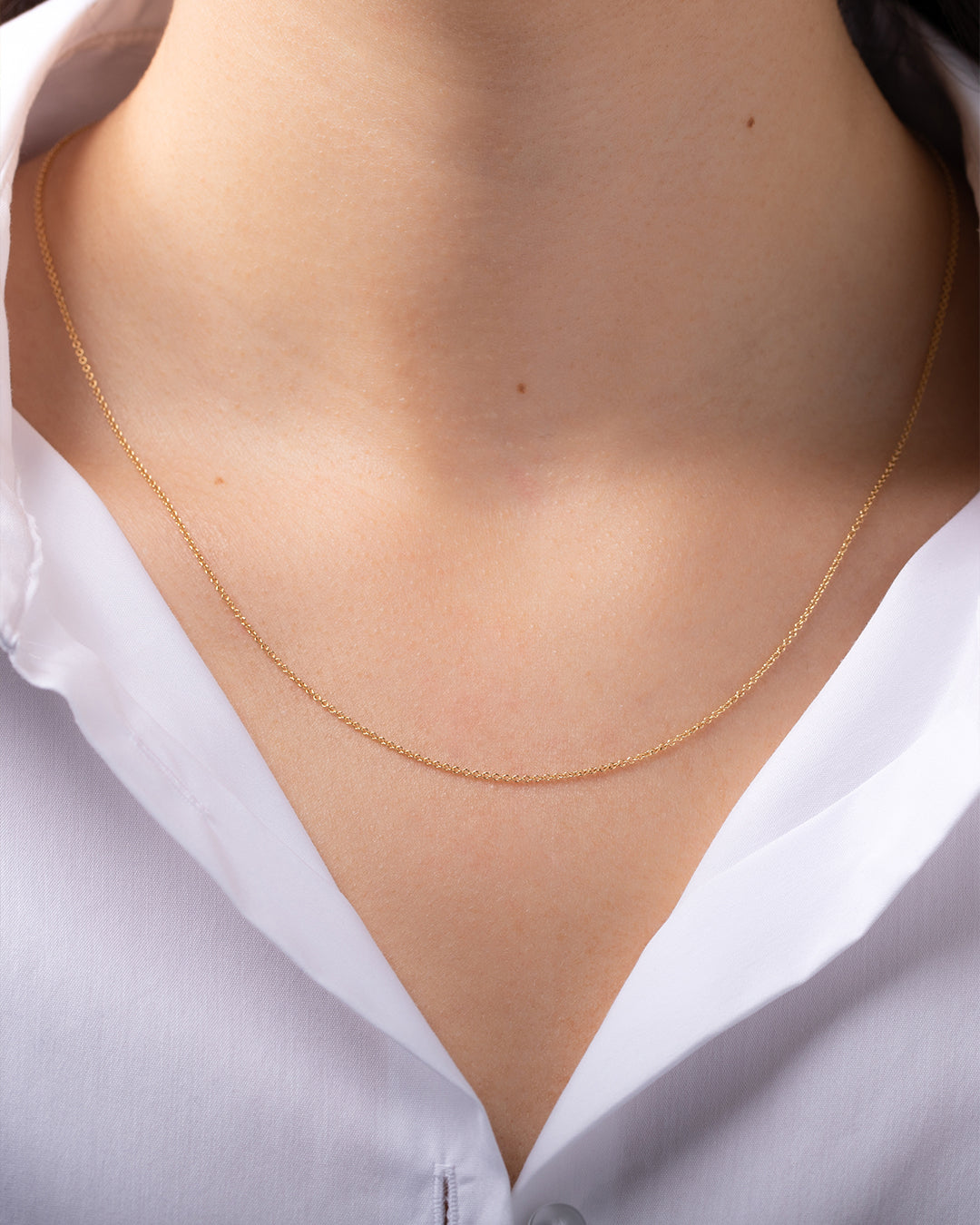 14k Gold Cable Link Chain Necklace Chains Zoe Lev Jewelry