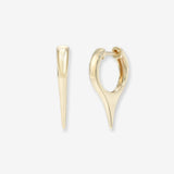 14K Gold Dagger Huggies Hoops & Huggies Zoe Lev Jewelry