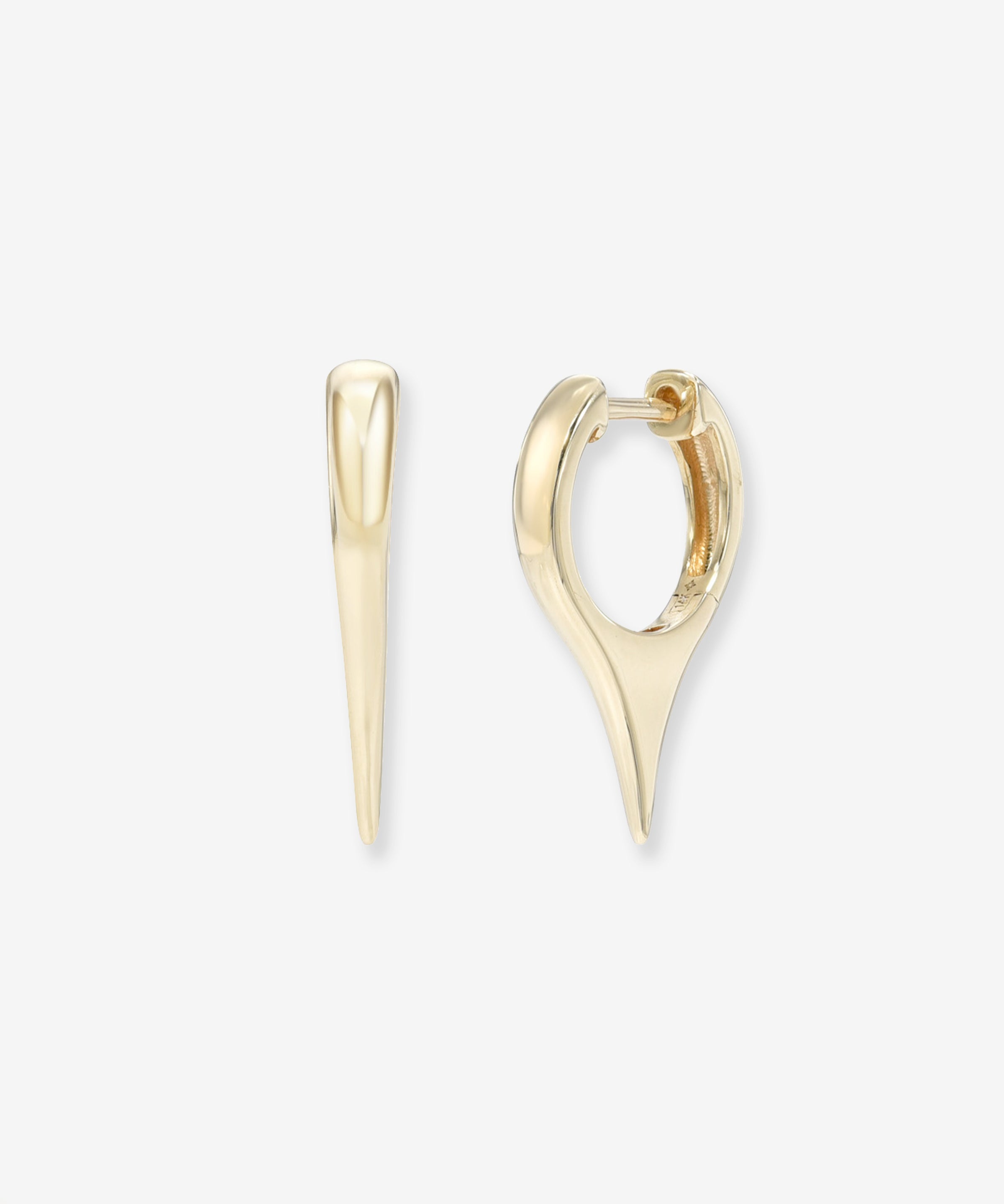 14K Gold Dagger Huggies Hoops & Huggies Zoe Lev Jewelry