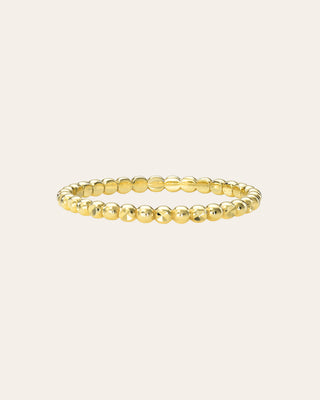 14K Gold Diamond Cut Band