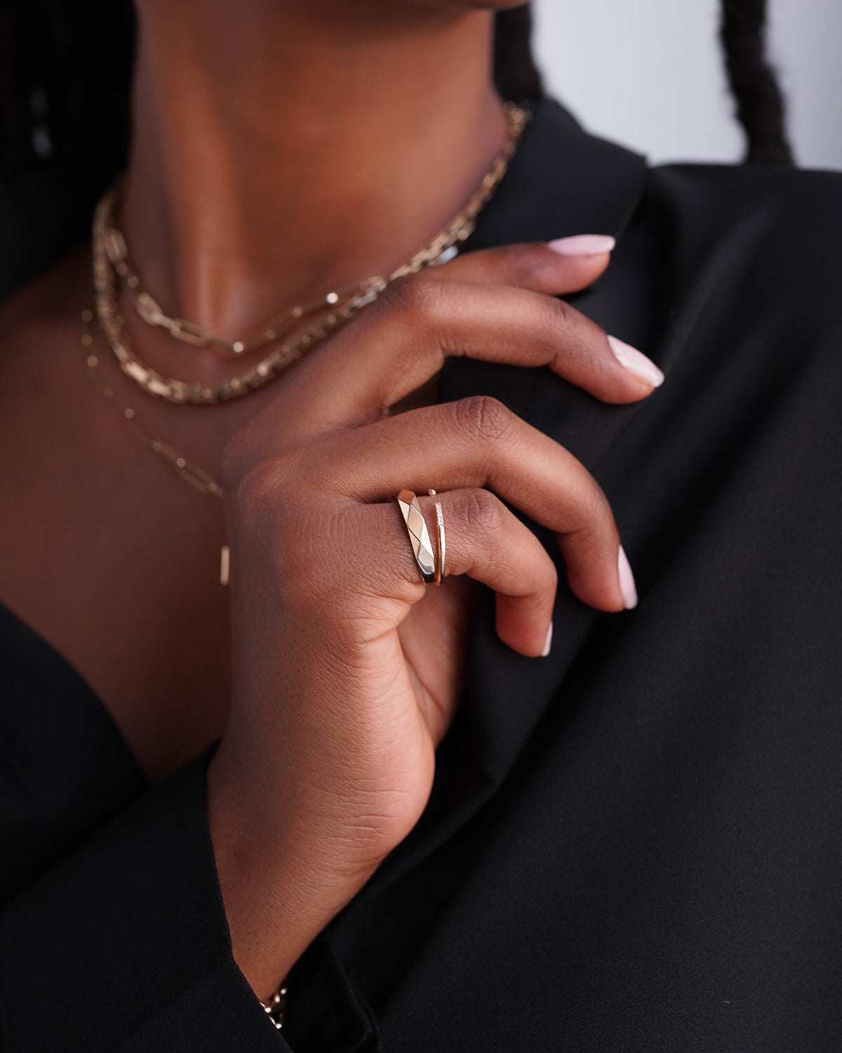 14K Gold Disco Ring Zoe Lev Jewelry