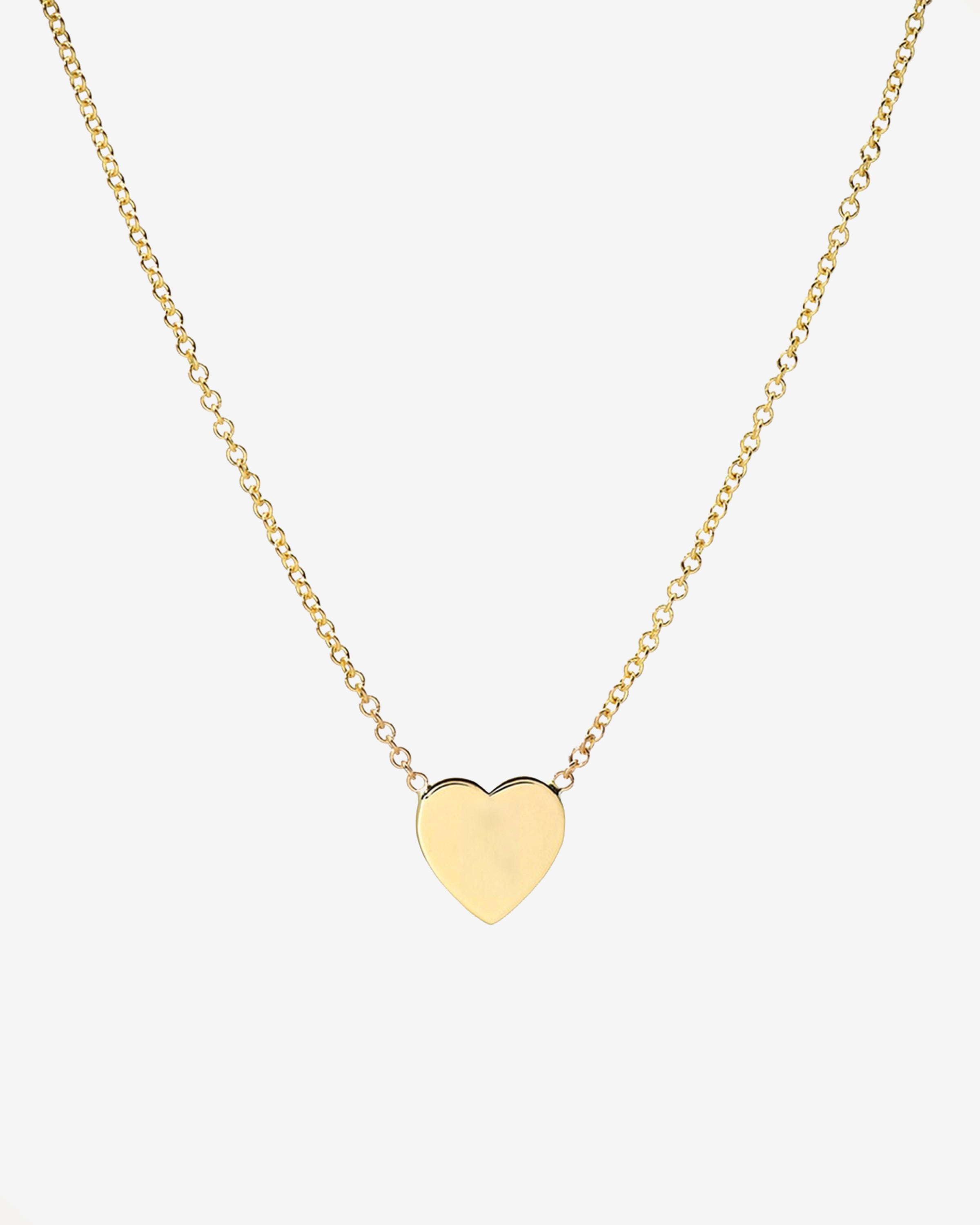 Kids 14K Gold Heart Necklace Kids Zoe Lev Jewelry