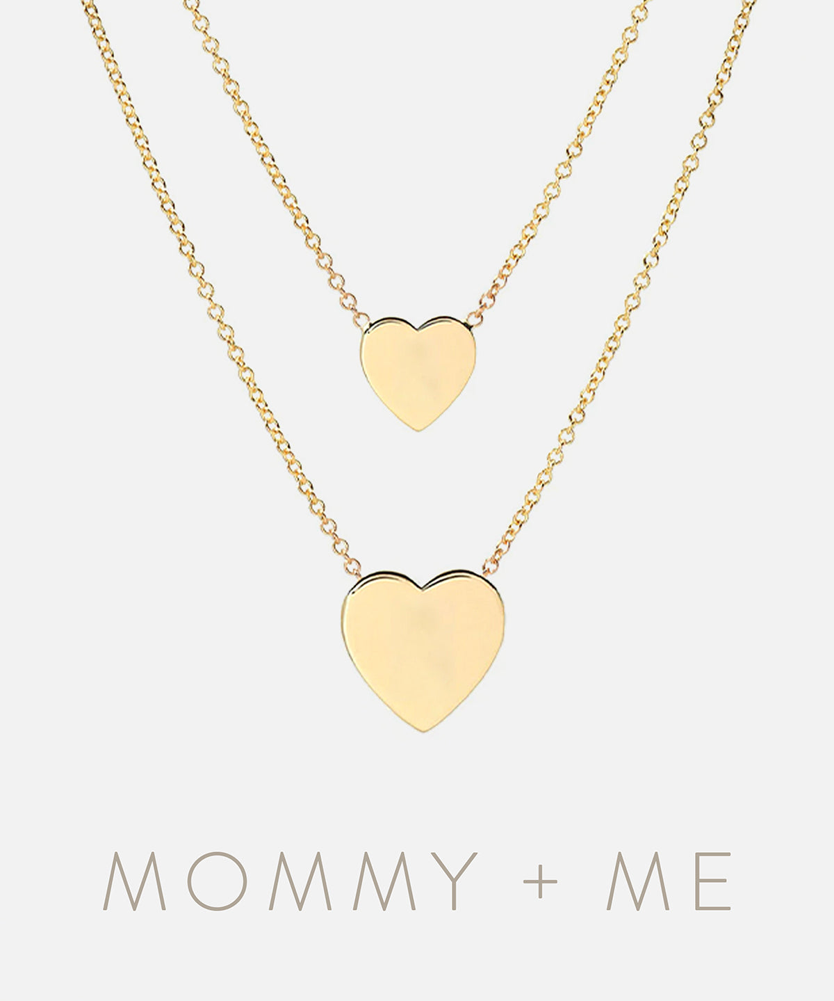 14K Gold Heart Necklaces - Mommy + Me Zoe Lev Jewelry