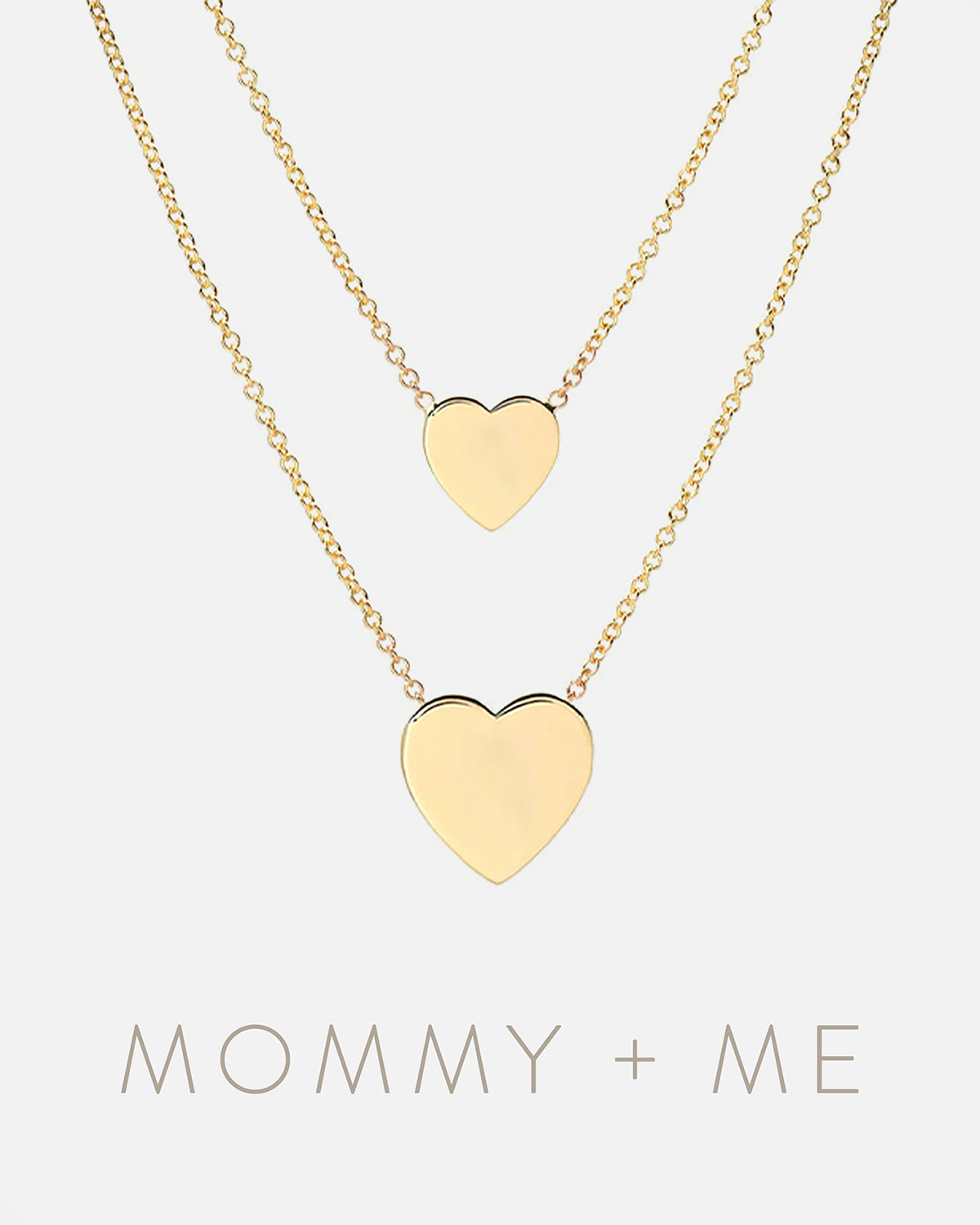 14K Gold Heart Necklaces - Mommy + Me Zoe Lev Jewelry