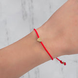 Heart with Diamond Fortune Bracelets - Mommy + Me Fortune Zoe Lev Jewelry