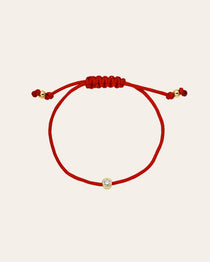 14k Gold Lab Diamond Bezel Fortune Anklet Fortune Zoe Lev Jewelry