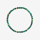 14K Gold Malachite Segment Bead Bracelet Zoe Lev Jewelry