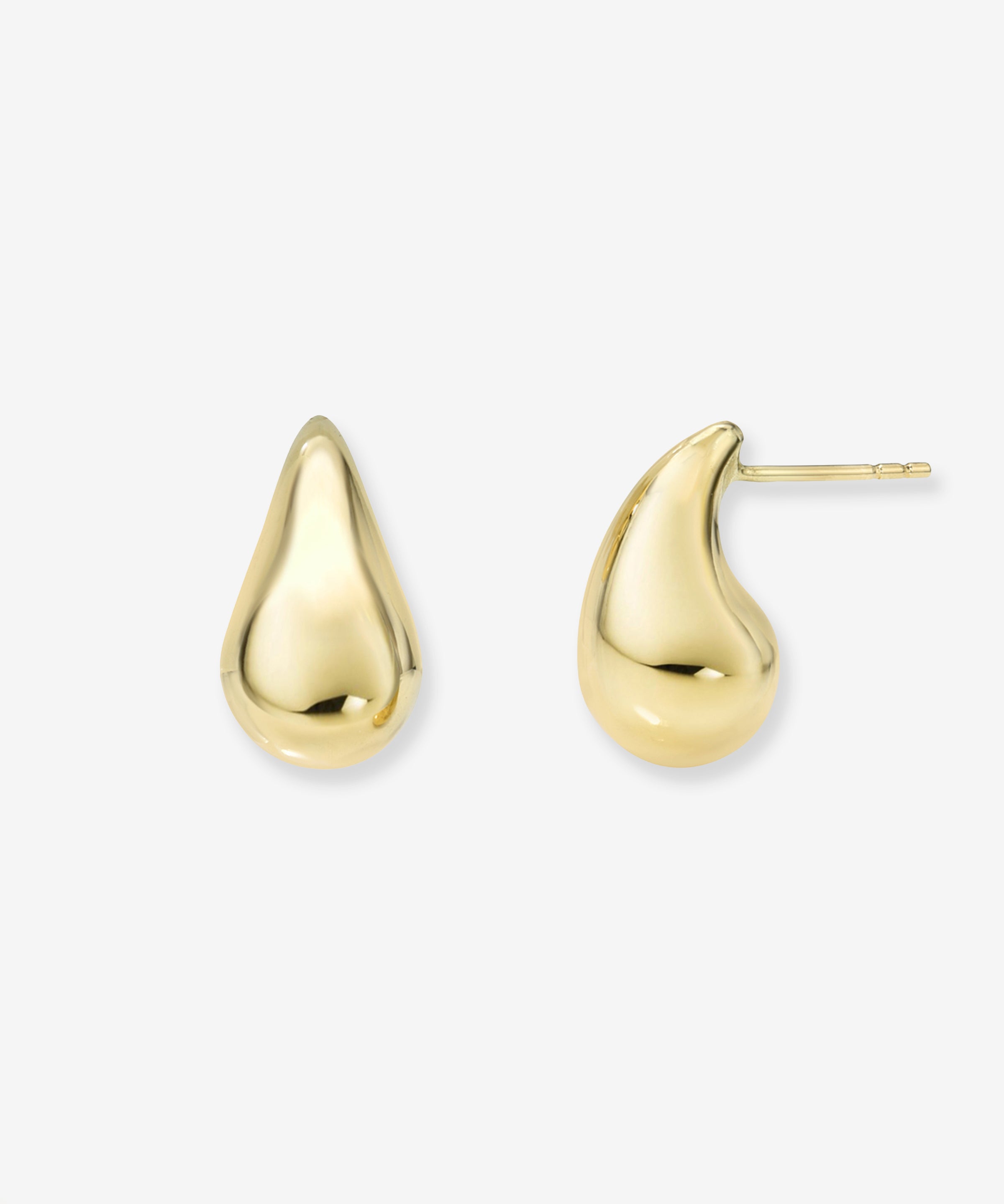 14K Gold Medium Teardrop Stud Earrings Studs Zoe Lev Jewelry