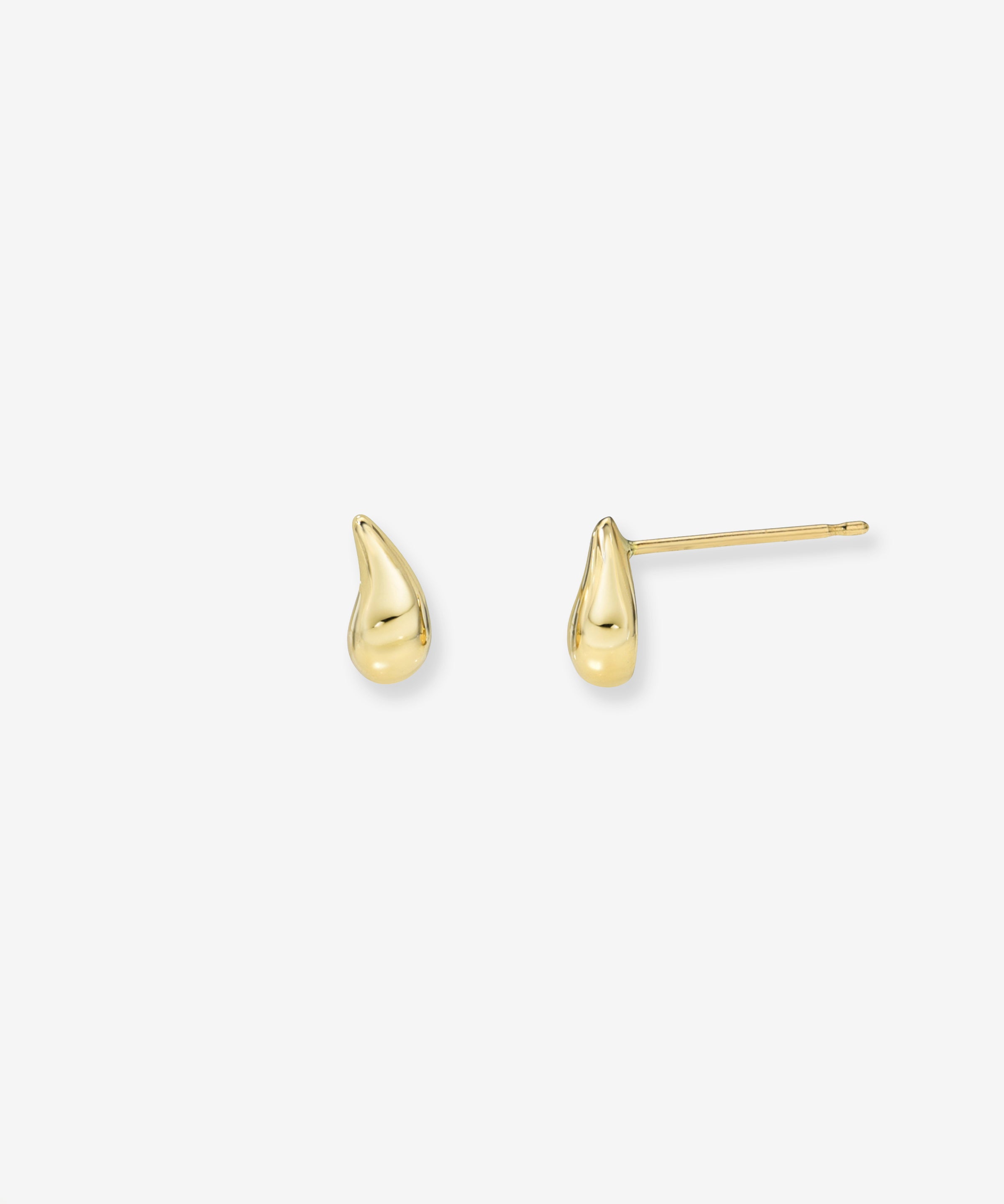 14K Gold Mini Teardrop Stud Earrings Studs Zoe Lev Jewelry