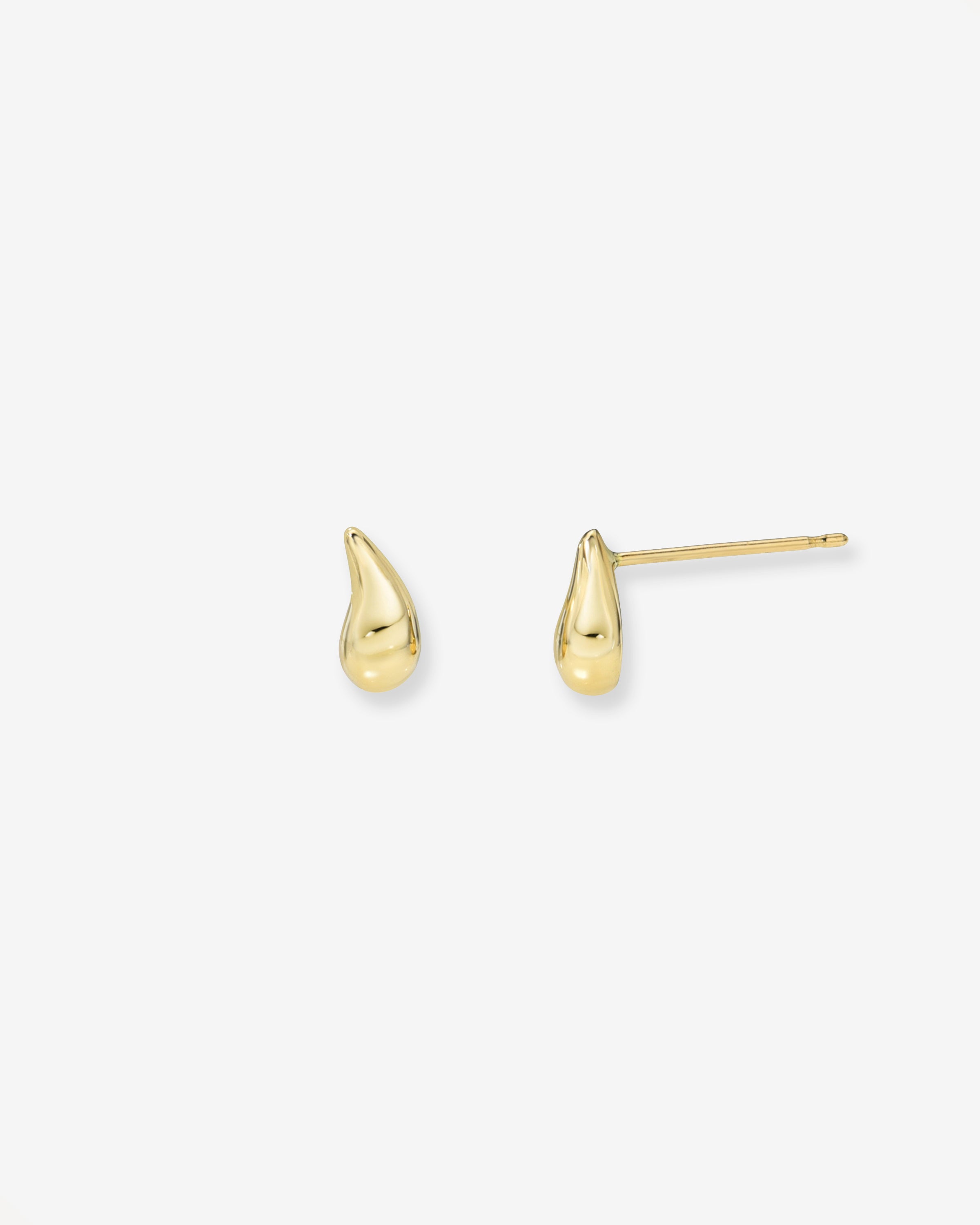 14K Gold Mini Teardrop Stud Earrings Studs Zoe Lev Jewelry