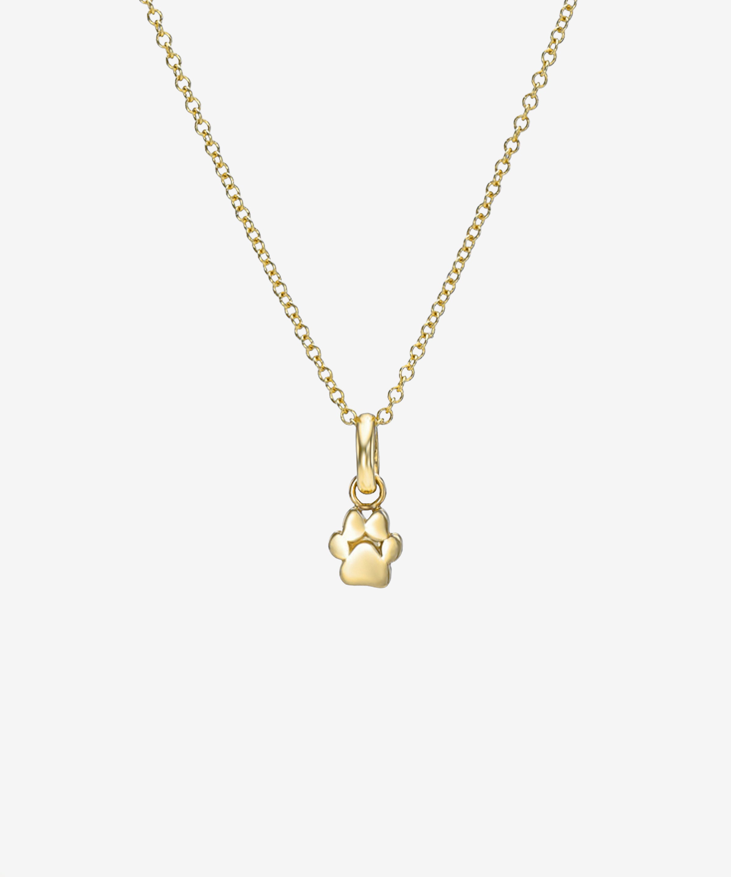 14K Gold Paw Necklace Zoe Lev Jewelry