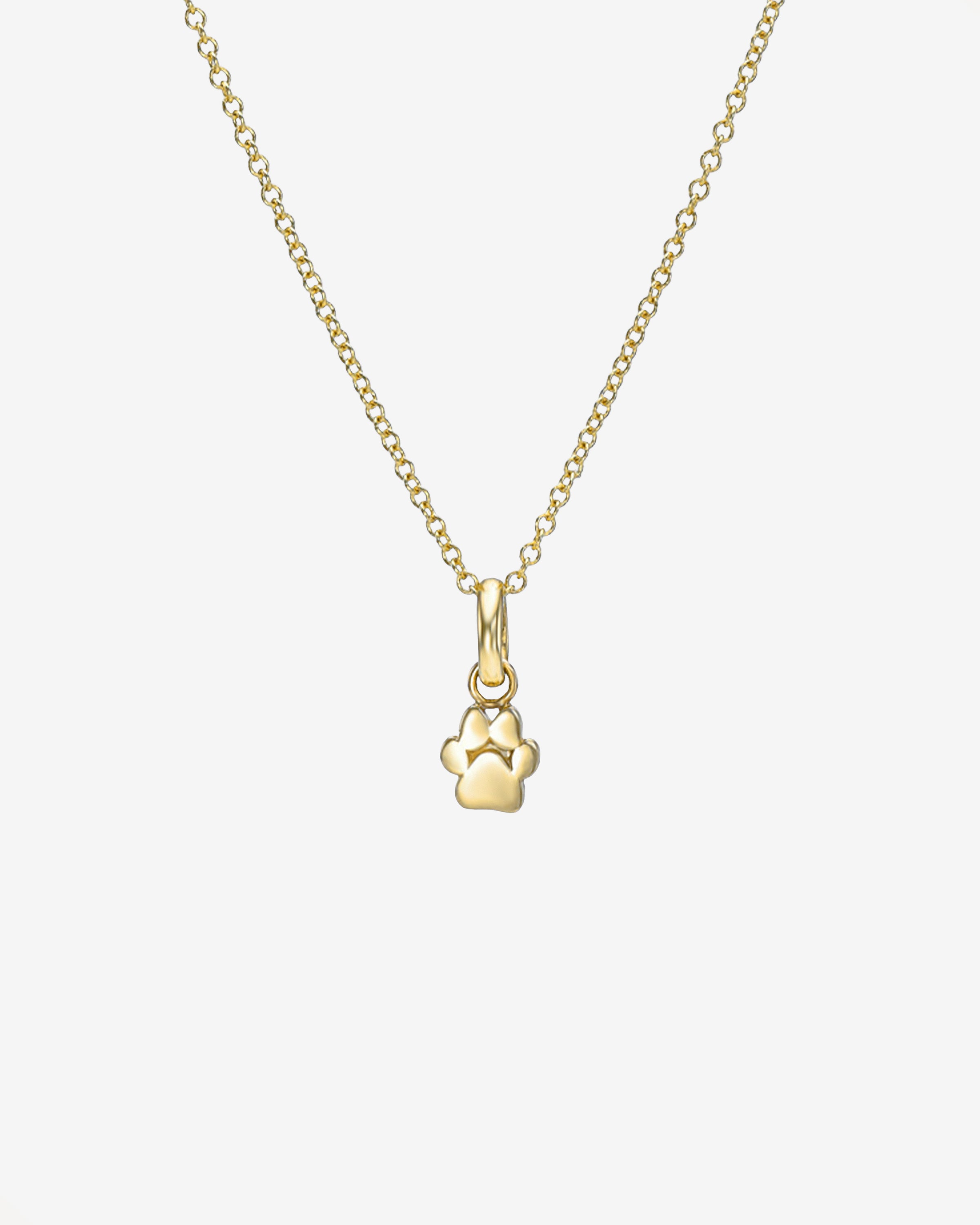 14K Gold Paw Necklace Zoe Lev Jewelry