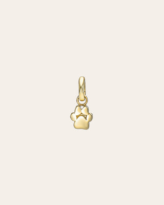 14K Gold Paw Pendant