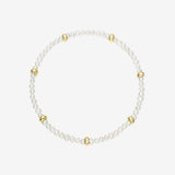 14K Gold Pearl Segment Bead Bracelet Bead Bracelets Zoe Lev Jewelry