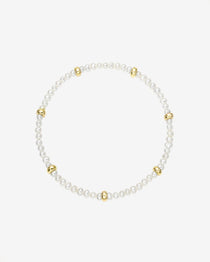 14K Gold Pearl Segment Bead Bracelet Bead Bracelets Zoe Lev Jewelry