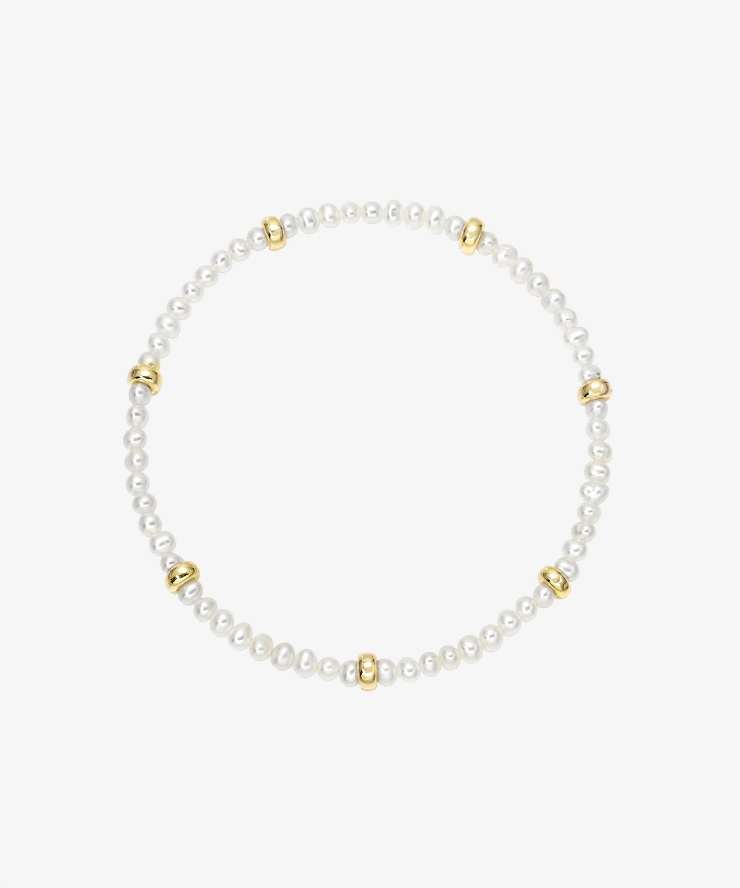 14K Gold Pearl Segment Bead Bracelet Bead Bracelets Zoe Lev Jewelry