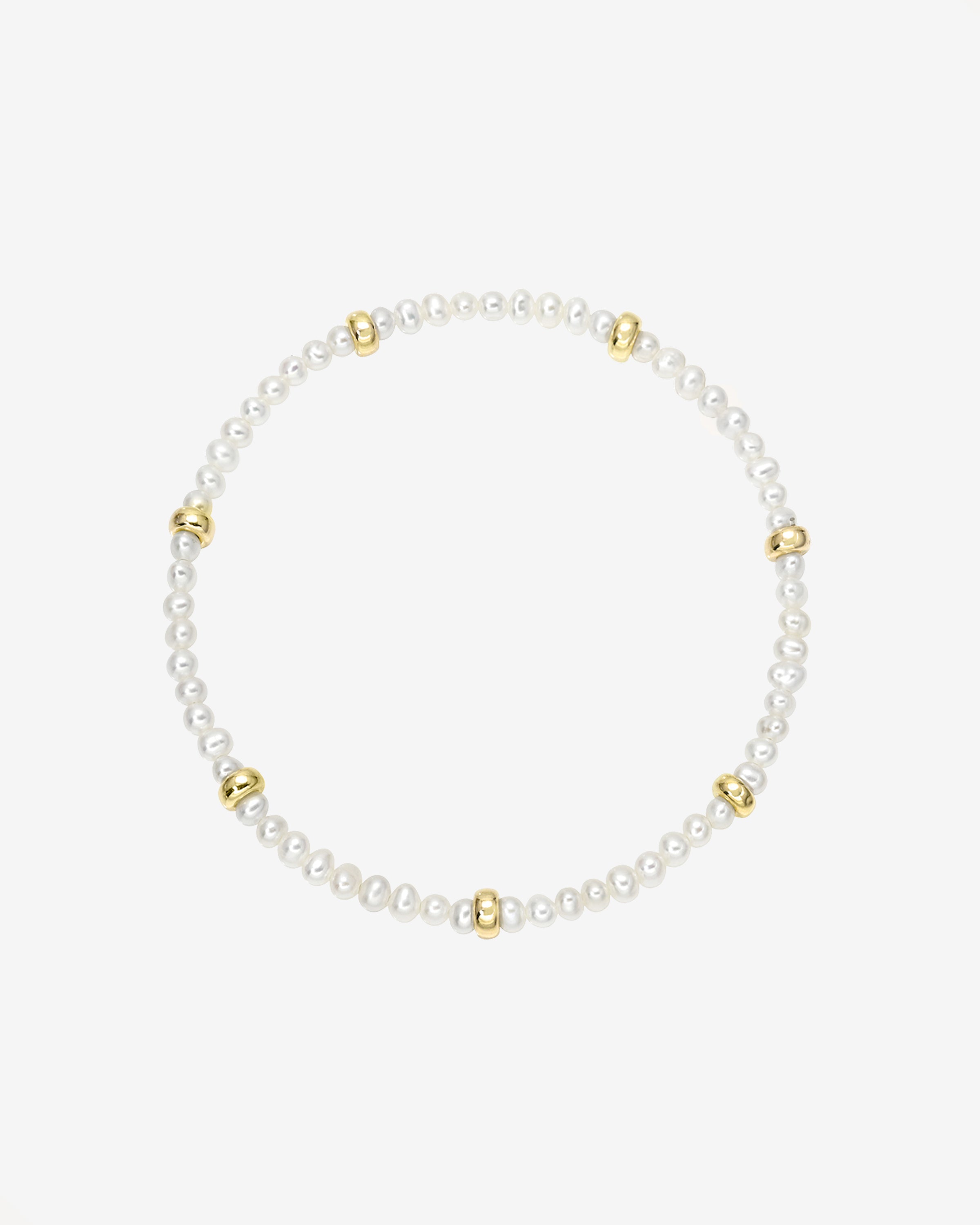 14K Gold Pearl Segment Bead Bracelet Bead Bracelets Zoe Lev Jewelry
