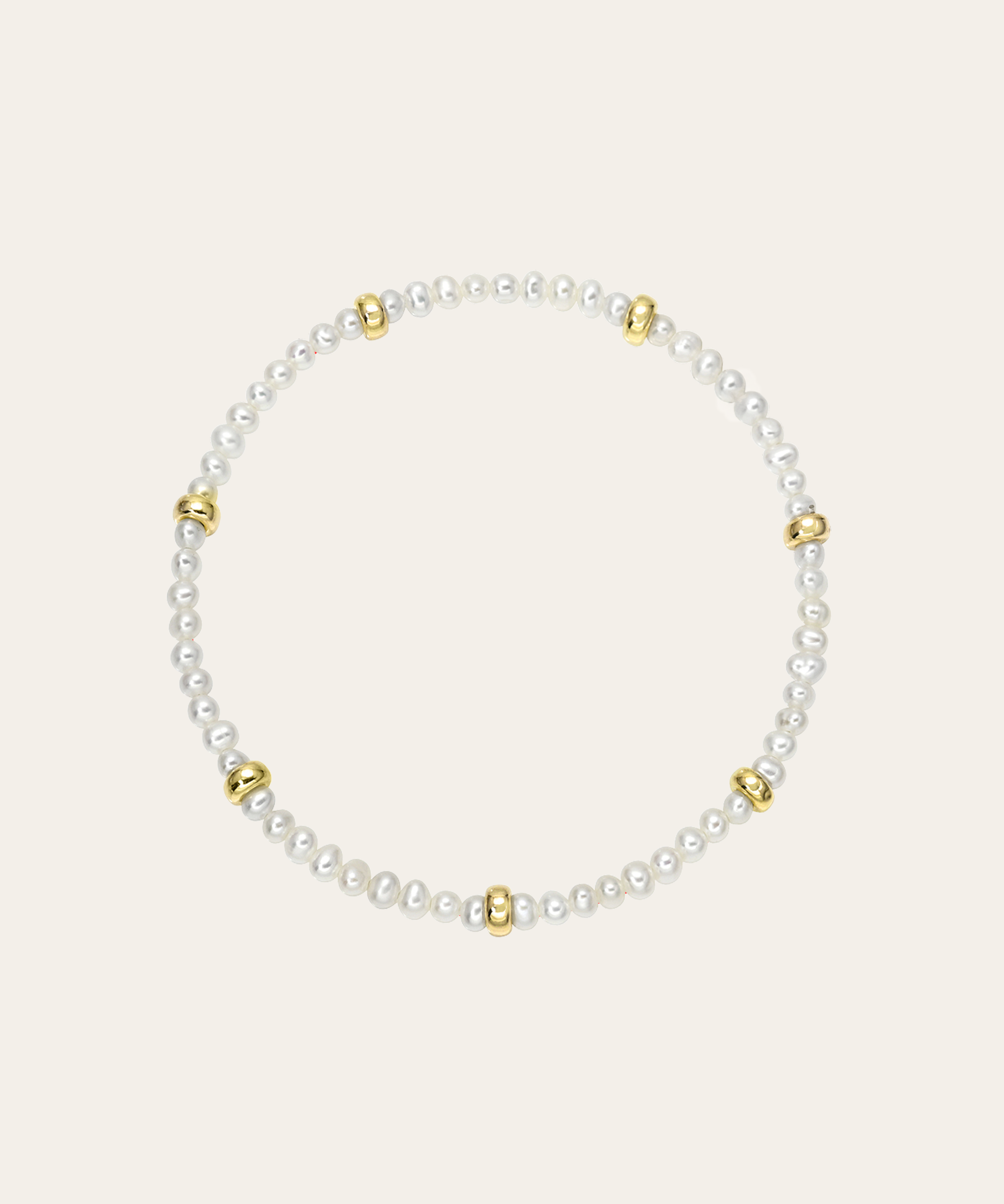 14K Gold Pearl Segment Bead Bracelet Bead Bracelets Zoe Lev Jewelry