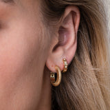 Diamond Starburst Huggie Earrings Hoops & Huggies Zoe Lev Jewelry