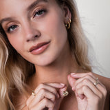 Diamond Starburst Huggie Earrings Hoops & Huggies Zoe Lev Jewelry