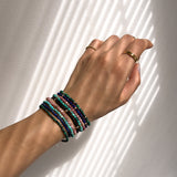 14K Gold Black Onyx Segment Bead Bracelet Zoe Lev Jewelry